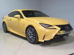 Salvage cars for sale from Copart Colton, CA: 2018 Lexus RC 350