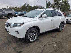 Salvage cars for sale from Copart Denver, CO: 2013 Lexus RX 450