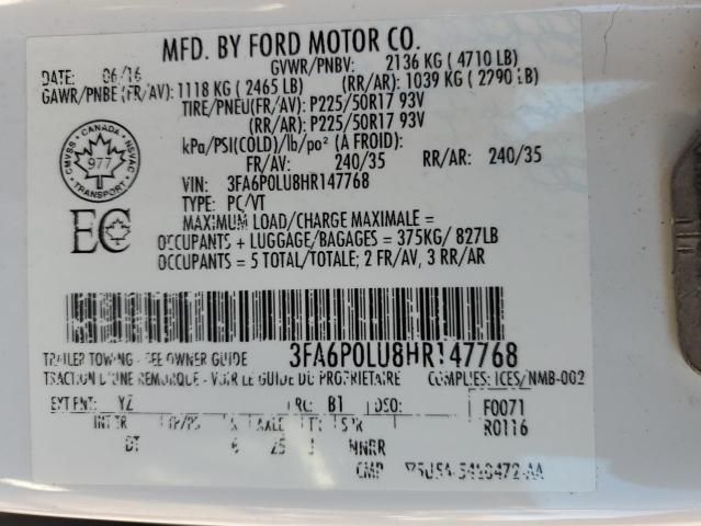 2017 Ford Fusion SE Hybrid