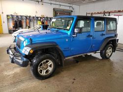 Salvage cars for sale at Candia, NH auction: 2015 Jeep Wrangler Unlimited Sport