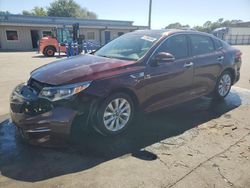 KIA Optima ex salvage cars for sale: 2018 KIA Optima EX