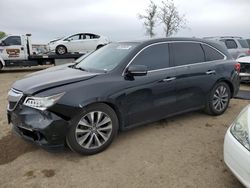 Salvage cars for sale from Copart San Martin, CA: 2014 Acura MDX Technology