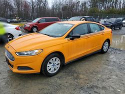 Salvage cars for sale at Waldorf, MD auction: 2013 Ford Fusion S