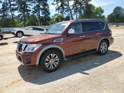 Salvage cars for sale at Longview, TX auction: 2018 Nissan Armada SV