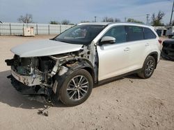 Salvage cars for sale from Copart Oklahoma City, OK: 2019 Toyota Highlander SE