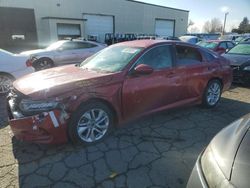 Salvage cars for sale from Copart Woodburn, OR: 2018 Honda Accord LX