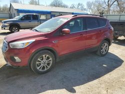 Salvage cars for sale from Copart Wichita, KS: 2018 Ford Escape SE