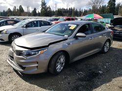 Salvage cars for sale at Graham, WA auction: 2018 KIA Optima LX
