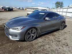 Salvage cars for sale from Copart San Diego, CA: 2017 Infiniti Q60 Premium