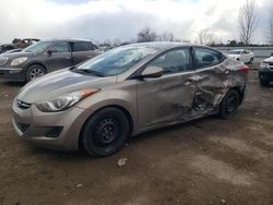 Salvage cars for sale from Copart London, ON: 2013 Hyundai Elantra GLS