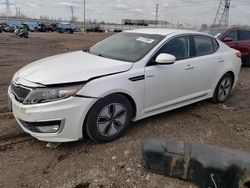 Salvage cars for sale from Copart Elgin, IL: 2013 KIA Optima Hybrid