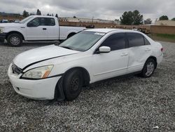Salvage cars for sale at Mentone, CA auction: 2003 Honda Accord LX