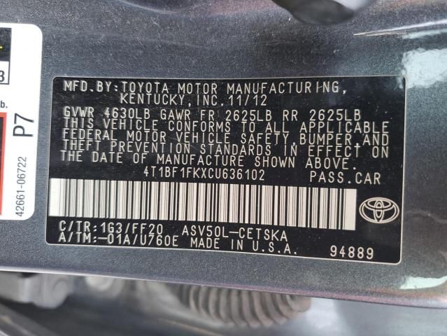 2012 Toyota Camry Base