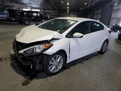 KIA salvage cars for sale: 2015 KIA Forte LX