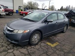 Honda Civic Hybrid salvage cars for sale: 2010 Honda Civic Hybrid