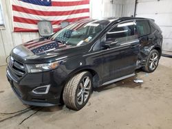 Salvage cars for sale from Copart Lyman, ME: 2015 Ford Edge Sport