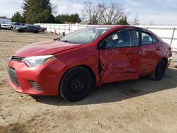 Salvage cars for sale from Copart Finksburg, MD: 2016 Toyota Corolla L