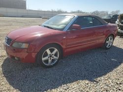 Audi A4 salvage cars for sale: 2004 Audi A4 1.8 Cabriolet