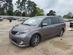 Vehiculos salvage en venta de Copart Longview, TX: 2017 Toyota Sienna SE