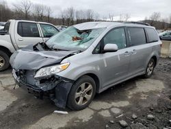 Salvage cars for sale from Copart Marlboro, NY: 2018 Toyota Sienna LE