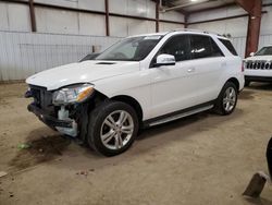 Salvage cars for sale from Copart Lansing, MI: 2015 Mercedes-Benz ML 350 4matic