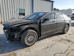 Salvage cars for sale at Tulsa, OK auction: 2015 Ford Fusion Titanium