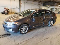 Salvage cars for sale from Copart Wheeling, IL: 2014 Honda Insight EX