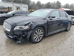 Salvage cars for sale at Mendon, MA auction: 2017 Lincoln Continental