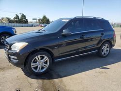 Mercedes-Benz salvage cars for sale: 2012 Mercedes-Benz ML 350 4matic