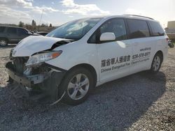 Salvage cars for sale at Mentone, CA auction: 2011 Toyota Sienna LE