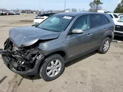 Salvage cars for sale from Copart Woodhaven, MI: 2011 KIA Sorento Base