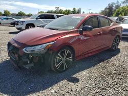 Nissan Sentra SR salvage cars for sale: 2021 Nissan Sentra SR