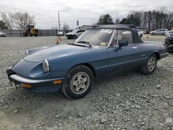 Salvage cars for sale from Copart Mebane, NC: 1990 Alfa Romeo Spider Veloce