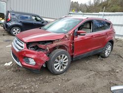 Vehiculos salvage en venta de Copart West Mifflin, PA: 2017 Ford Escape Titanium