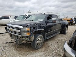 Salvage cars for sale from Copart Haslet, TX: 2015 Chevrolet Silverado K3500 LTZ