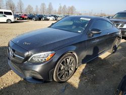 Salvage cars for sale at Bridgeton, MO auction: 2019 Mercedes-Benz C 300 4matic