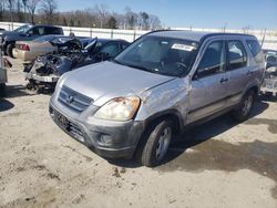 Salvage cars for sale at Spartanburg, SC auction: 2006 Honda CR-V LX