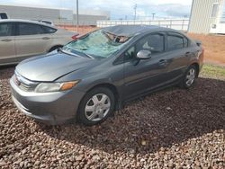 Salvage cars for sale from Copart Phoenix, AZ: 2012 Honda Civic LX