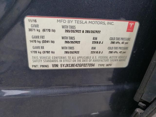 2016 Tesla Model X