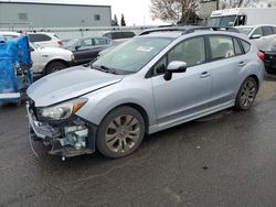 Salvage cars for sale at Woodburn, OR auction: 2015 Subaru Impreza Sport Limited