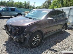 Salvage cars for sale from Copart Riverview, FL: 2016 Toyota Rav4 LE