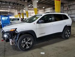 Jeep salvage cars for sale: 2017 Jeep Cherokee Trailhawk