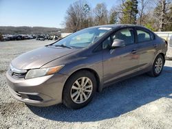 Honda Civic ex salvage cars for sale: 2012 Honda Civic EX