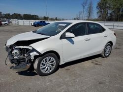 Salvage cars for sale at Dunn, NC auction: 2018 Toyota Corolla L