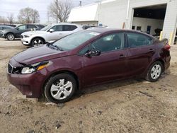 KIA Forte salvage cars for sale: 2017 KIA Forte LX