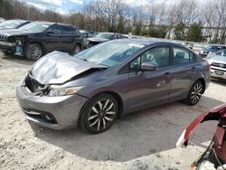 Salvage cars for sale at North Billerica, MA auction: 2015 Honda Civic EXL