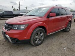 Salvage cars for sale from Copart Mercedes, TX: 2015 Dodge Journey Crossroad