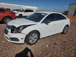 Chevrolet Cruze ls salvage cars for sale: 2015 Chevrolet Cruze LS