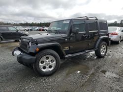 Salvage cars for sale at Lumberton, NC auction: 2015 Jeep Wrangler Unlimited Sahara