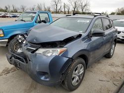 Salvage cars for sale at Bridgeton, MO auction: 2014 Toyota Rav4 LE